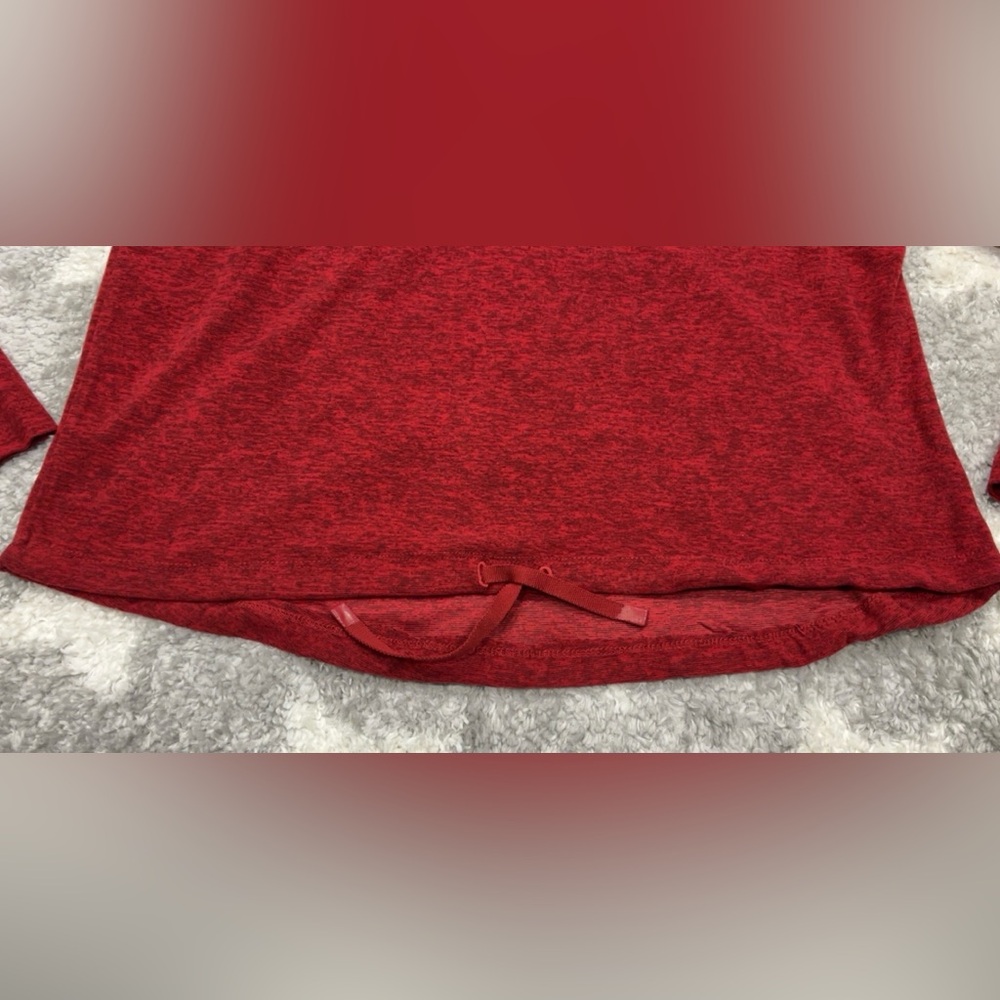 Canada Weather Gear Women's Supreme Soft Mock Neck Sweater Size Medium Red - Picture 5 of 10